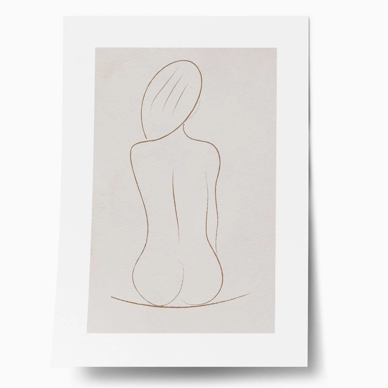 Πόστερ WOMAN LINE DRAWING