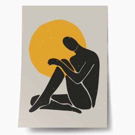 Πόστερ WOMAN SILHOUETTE BOHO - Πορτραιτα - Φιγουρες Sticky 1
