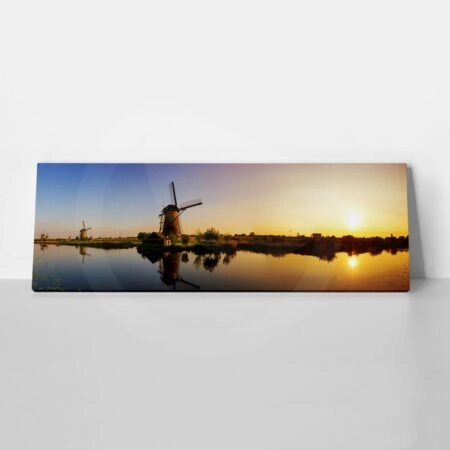 Πίνακας Πανοραμικός BEAUTIFUL WINDMILL - Λιμνες - Ποταμια Sticky 1