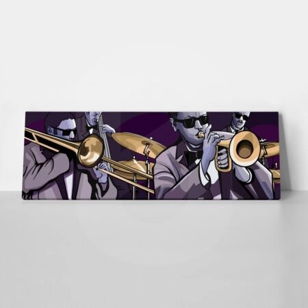 Πίνακας Πανοραμικός JAZZ PLAYERS - Μουσικη