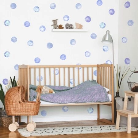 Αυτοκόλλητο τοίχου A LOT OF WATERCOLOR CIRCLES