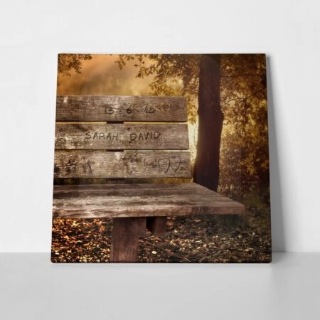 Τετράγωνος Πίνακας WOOD CARVING 3 - Αγαπη - Ερωτας Sticky 1