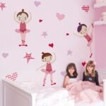 Αυτοκόλλητο τοίχου CUTE BALLERINAS