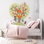 Aυτοκόλλητο τοίχου FUNNY ANIMALS TREE AND CHARACTERS