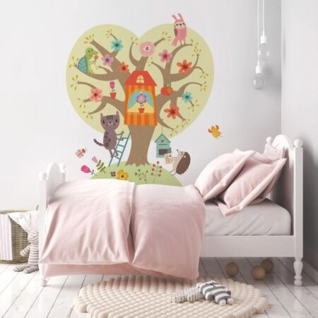 Aυτοκόλλητο τοίχου FUNNY ANIMALS TREE AND CHARACTERS