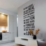 Αυτοκόλλητο τοίχου HOUSE RULES