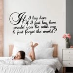 Aυτοκόλλητο τοίχου IF I LAY HERE