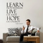 Αυτοκόλλητο τοίχου LEARN LIVE HOPE
