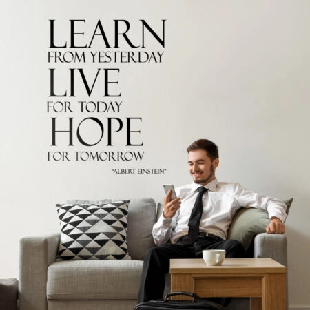 Αυτοκόλλητο τοίχου LEARN LIVE HOPE
