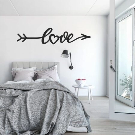 Aυτοκόλλητο τοίχου LOVE LETTERING IN FORM ARROW