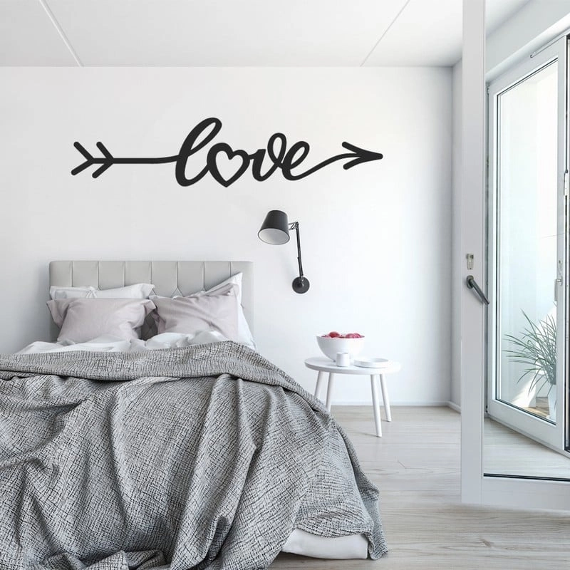 Aυτοκόλλητο τοίχου LOVE LETTERING IN FORM ARROW