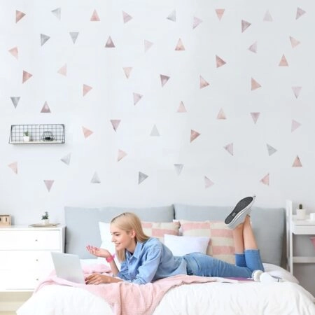 Αυτοκόλλητο τοίχου PAINTED WATERCOLOR TRIANGLES