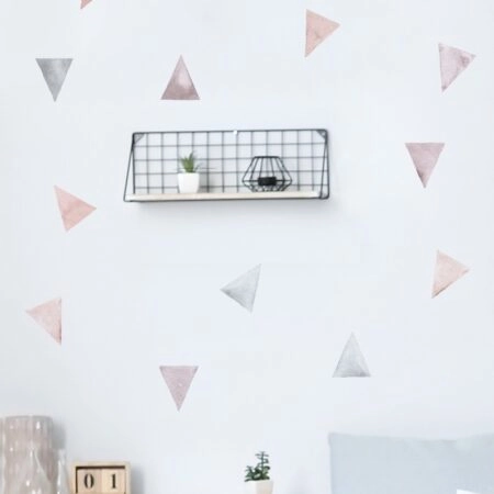 Αυτοκόλλητο τοίχου PAINTED WATERCOLOR TRIANGLES - Mini Sticker sets Sticky 1
