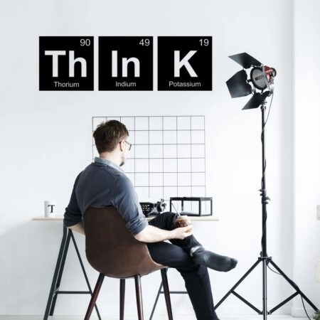 Aυτοκόλλητο τοίχου PERIODIC TABLE THINK
