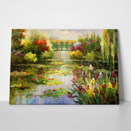 Πινακας σε καμβά WATER LILIES POND