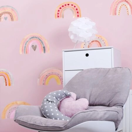 Αυτοκόλλητο τοίχου WATERCOLOR OMBRE RAINBOWS - Mini Sticker sets Sticky 1