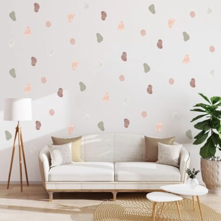 Αυτοκόλλητο τοίχου WATERCOLOR PEBBLES - Mini Sticker sets Sticky 1