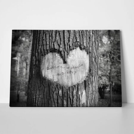 Πίνακας σε καμβά WOOD CARVING - Αγαπη - Ερωτας Sticky 1