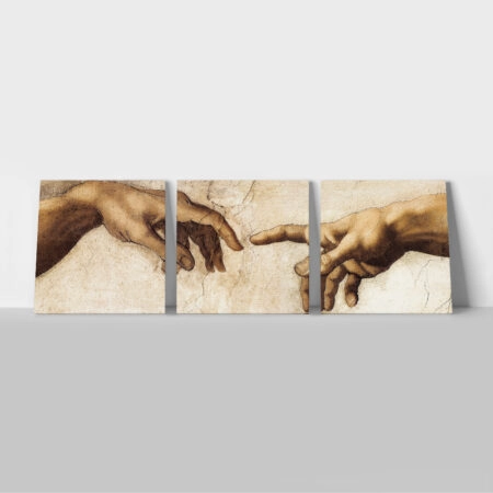 Πινακας ΤΡΙΠΤΥΧΟΣ CREATION HANDS - Michelangelo Sticky 1