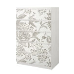 Αυτοκόλλητο Συρταριέρας GRAY VINTAGE FLOWERS