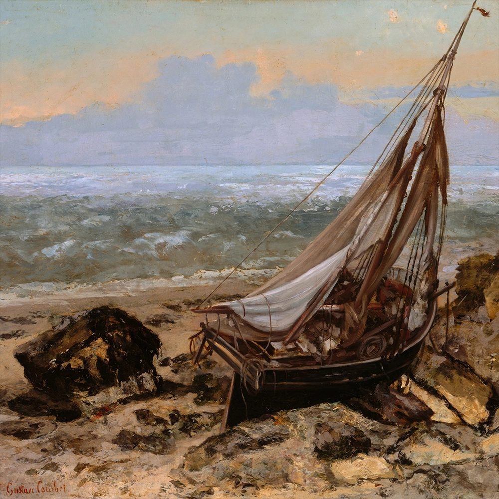 Πινακας Σε Καμβά GUSTAVE COURBET – THE FISHING BOAT