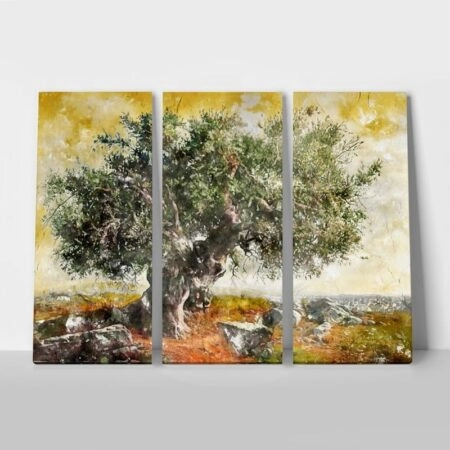 Τρίπτυχος Πινακας OLIVE TREE PAINTING - Υπαιθρος Sticky 1