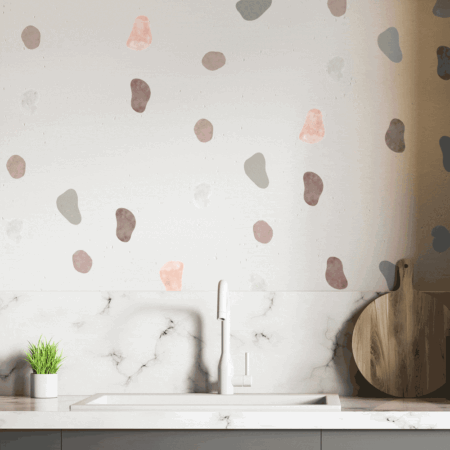 Αυτοκόλλητο τοίχου WATERCOLOR PEBBLES