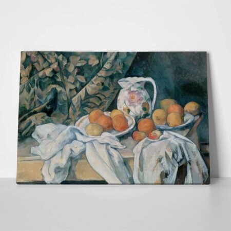 Πίνακας PAUL CEZANNE - STILL LIFE WITH A CURTAIN