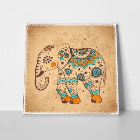 Πίνακας Τετράγωνος ETHNIC ELEPHANT