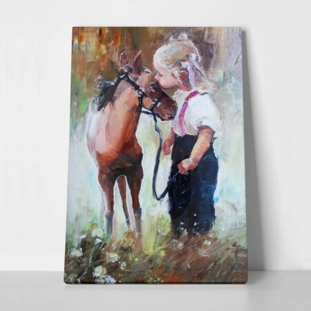 Πίνακας GIRL AND PONY