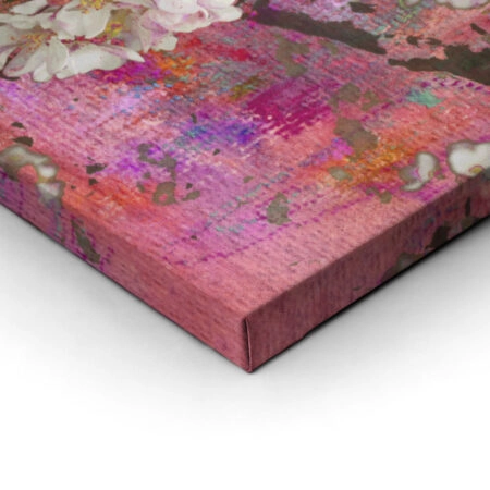 Πίνακας Τετράγωνος PINK BLOSSOMING APPLE - Ανθη Δεντρων Sticky 1