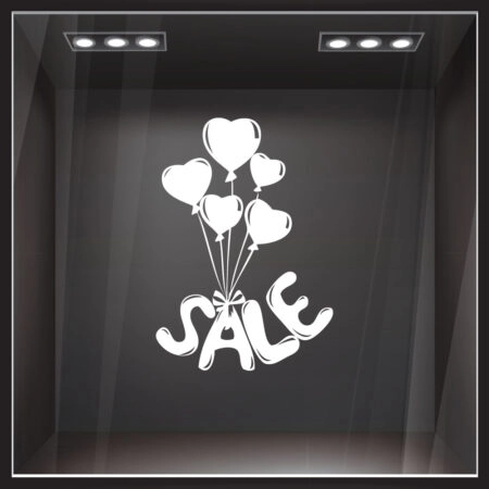 Αυτοκολλητο Εκπτωσεων BALLOON SALES - Αγίου Βαλεντίνου Sticky 1