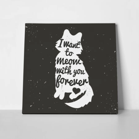 Πίνακας σε καμβά CAT FOREVER - Γατες