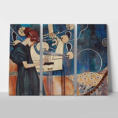 Τρίπτυχος Πινακας KLIMT MUSIC - Gustav Klimt Sticky 1