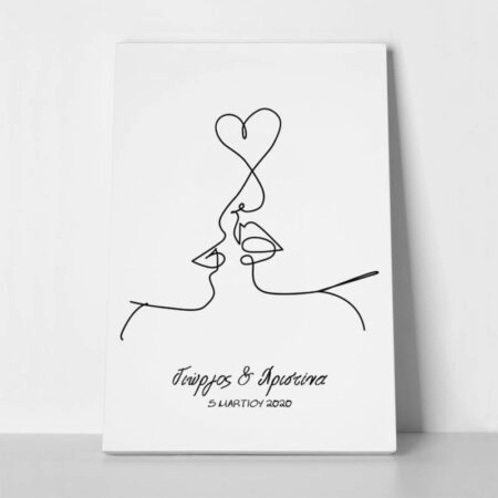 Πινακας σε καμβά LINE FACES VALENTINE - Αγαπη - Ερωτας Sticky 1