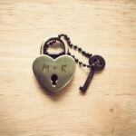 Τετράγωνος Πίνακας LOCK YOUR LOVE