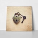 Τετράγωνος Πίνακας LOCK YOUR LOVE