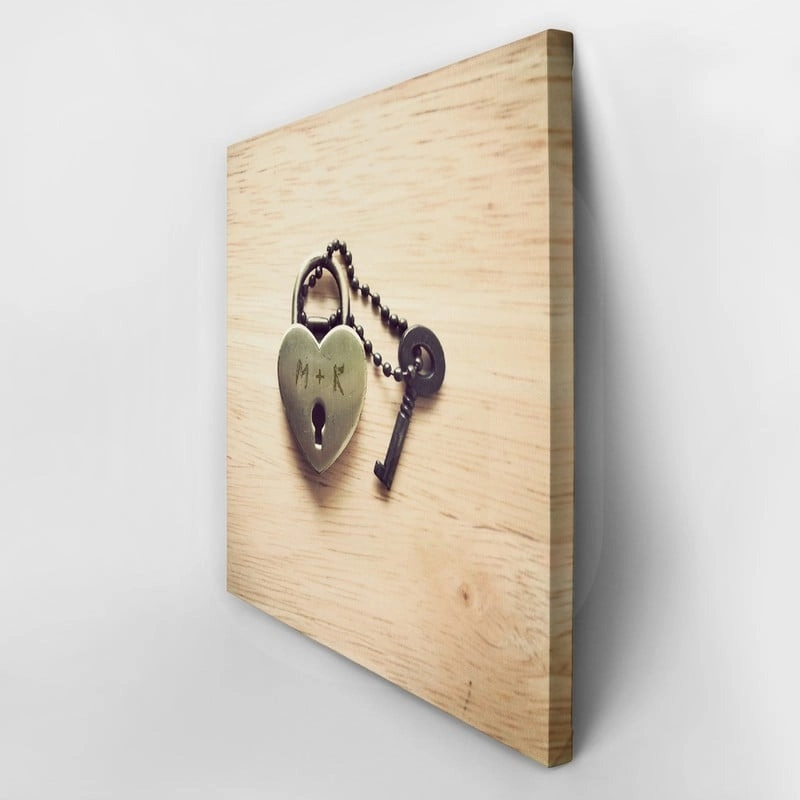Τετράγωνος Πίνακας LOCK YOUR LOVE