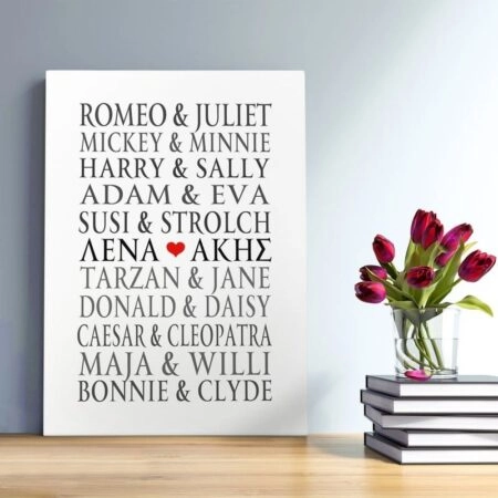 Πινακας σε καμβά LOVE COUPLES