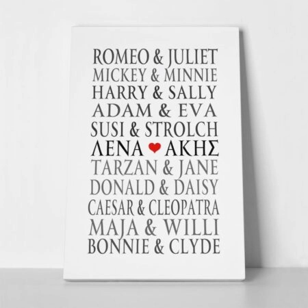 Πινακας σε καμβά LOVE COUPLES - Αγαπη - Ερωτας Sticky 1