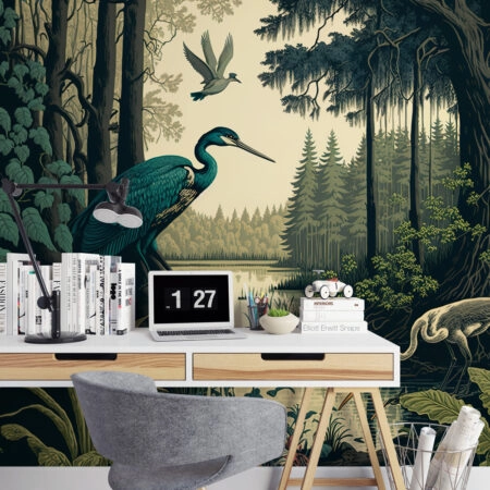 Αυτοκόλλητη Ταπετσαρία τοίχου AFTERNOON IN JUNGLE - Ταπετσαρίες Sticky 1