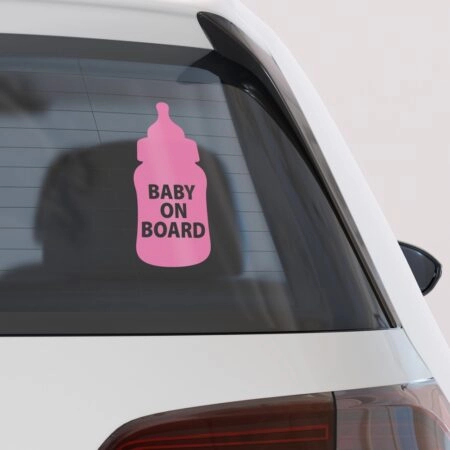 Αυτοκολλητο Αυτοκινητου BABY ON BOARD BOTTLE - Αυτοκόλλητα Baby on board Sticky 1
