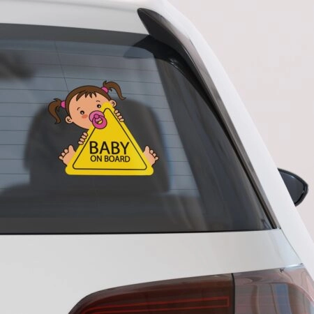 Αυτοκολλητο Αυτοκινητου BABY ON BOARD PONY TAILS