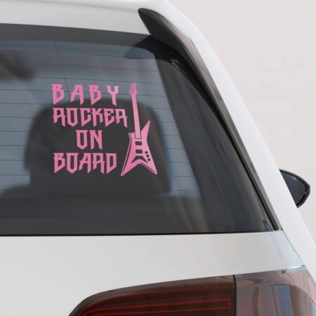 Αυτοκολλητο Αυτοκινητου BABY ROCKER ON BOARD - Αυτοκόλλητα Baby on board Sticky 1