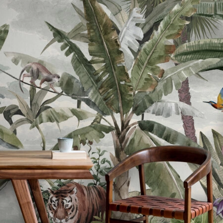 Αυτοκόλλητη Ταπετσαρία τοίχου BOHO JUNGLE PAINTING - Ταπετσαρίες Sticky 1