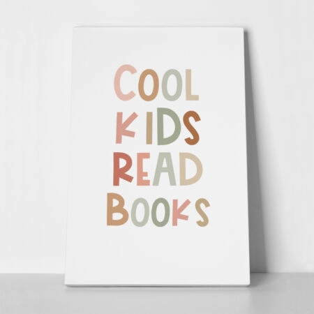 Πινακας σε καμβά COOL KIDS READ - Παιδικοι και set Sticky 1