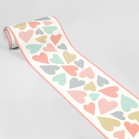 Μπορντούρα τοίχου CUTE PASTEL HEARTS