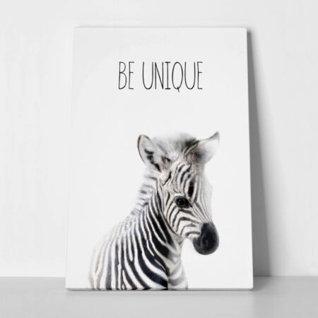 Πινακας σε καμβά CUTE ZEBRA - Παιδικοι και set Sticky 1