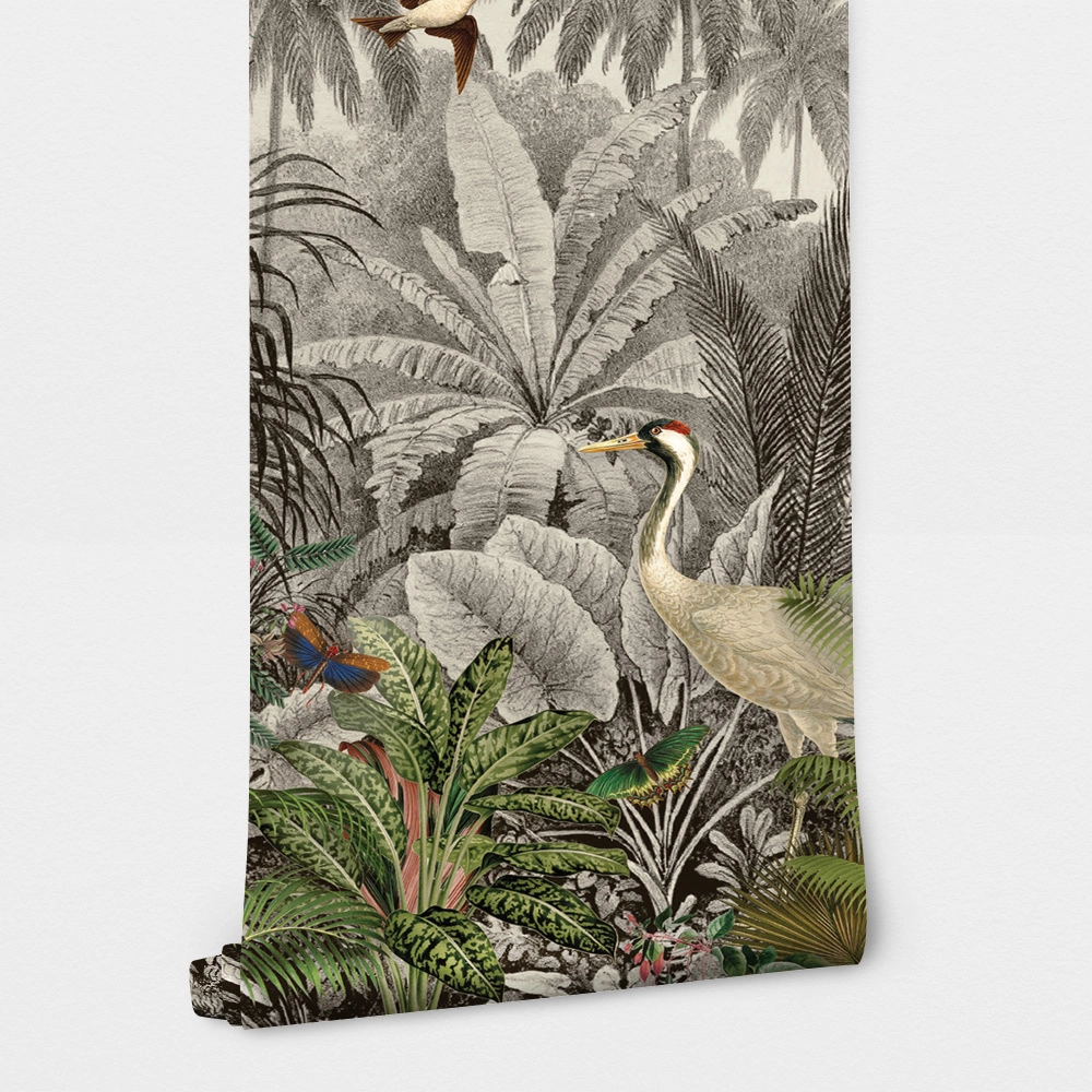 Αυτοκόλλητη Ταπετσαρία τοίχου DETAILED FOREST AND ANIMALS