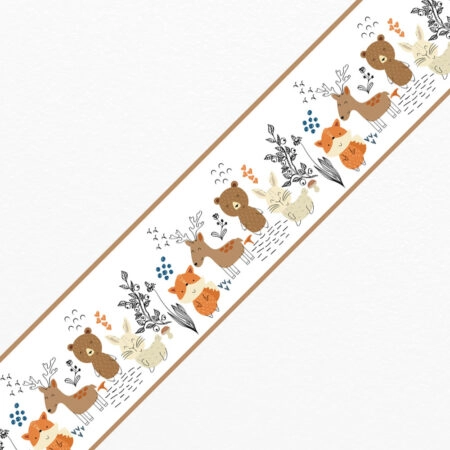 Μπορντούρα τοίχου DOODLE FOREST ANIMALS - Παιδικες μπορντουρες Sticky 1
